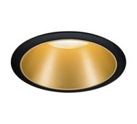 Paulmann Lámpara empotrada Cole Coin 1x6,5 W Negro-Oro 93403