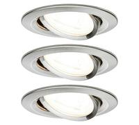 Downlight LED empotrable Nova (19,5 W, Hierro cepillado, Blanco cálido, Profundidad de montaje: 90 mm)