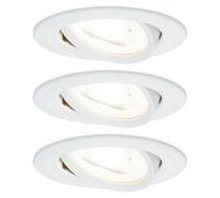 Downlight LED empotrable Nova Orientable 3 Step Dim Blanco (6,5 W, Blanco cálido, 3 ud.)