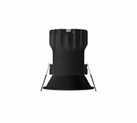 Downlight LED empotrable Pulsar de 8W y 40º con regulador TRIAC, 5000K, negro mate - Iluminación profesional Beneito & Faure