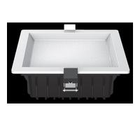Downlight led intego cuadrado 26w 1490lm 7x18x18 cm blanco 4000k corte