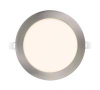 Downlight led obsidiana 24w 4000k níquel redondo 2040 lúmenes corte