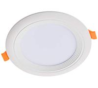 Downlight LED oceano redondo empotrar 12W 6000K marco blanco PF0,95 (6000K frio)