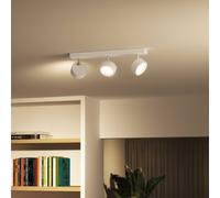 Downlight LED Philips Bracia de 3 luces, blanco