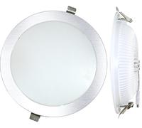 Downlight LED plano 25W 3000K Plata