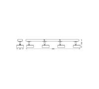 Downlight LED PLUTO de OSRAM, blanco, 4 focos metálicos, 3000 K