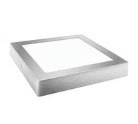Downlight led superf.cuadr.plata 12w.fr