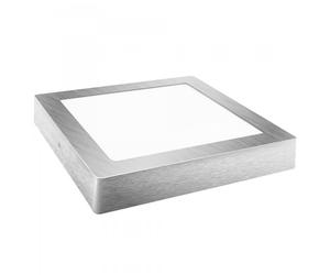 Downlight led superf.cuadr.plata 6w.fr EL PRECIO INCLUYE 3 UNIDADES