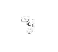 Downlight OSRAM, blanco, 1 luz, metal, GU10-LED 927 atenuable