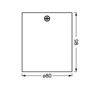 Downlight OSRAM SQUARE, blanco, 8 x 8 cm, metal, GU10