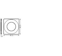 Downlight SP CBO RING FIX SQUARE WT 4099854099304