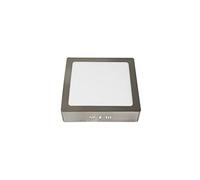 Fabrilamp Downlight de superficie Abrila Toba Níquel 12W 6500K 1080 lm Cuadrado