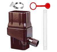Downspout Diverter Kit - Colector de Agua de Lluvia, conexión de Drenaje de filtración | de alimentación de Lluvia sostenible con Pantalla y válvula de Control de Flujo, rutas de Puerta