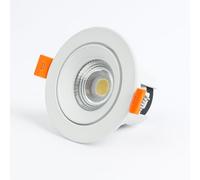 DP DUPI Empotrable LED ETNA, 5W, 550 Lúmenes, Luz Tricolor 3000K/4500K/6500K, 6cm Encastre, 9cm con Embellecedor, Regulable (Blanco, 4, Unidad)