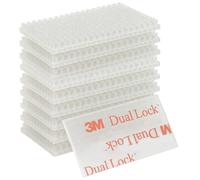 Dpm Tapes - 3M Dual Lock SJ3560, 10 Elementos Adhesivos Reposicionables de Cabezas de Seta para Telepeaje y Accesorios, Transparente, 25 x 50 mm