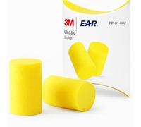 Dpm Tapes - 3M E-A-R Classic PP-01-002 Tapones de Espuma Antirruido, SNR 31 dB, Desechables, para Dormir y Trabajos Ruidosos, Amarillos, 20 Pares