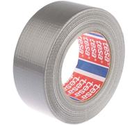 Dpm tapes - tesa 4615 Cinta Americana Gris, Cinta de Tela Universal para Reparar, Fijar y Agrupar, Repelente al Agua, 50 mm x 50 m
