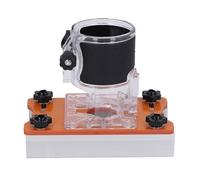 Dpofirs Base Fija para Enrutador de Carpintería, Soporte de Ranurado Preciso, Base de Recorte con Kit de Sujeción, Adecuado para Tableros de Menos de 50 Mm de Espesor, Ideal para Tareas de Carpintería
