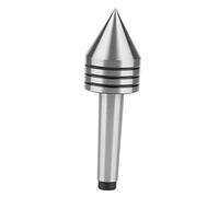 Dpofirs Centro Vivo de Contrapunto, MT2 HSS Centro Vivo de Torno de 60 Grados con Rodamientos de Bolas para Accesorios de Torno de Carpintería CNC