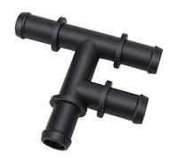Dpofirs Conector en T de 4 Vías del Tubo de Agua del Núcleo del Calentador HVAC, Reemplazo del Conector de la Manguera del Calentador para 150 250 350 350HD 2020 2021 2022 2023 2024, LK4Z 18B402 E