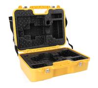 Dpofirs Estuche de Transporte para Instrumentos Topográficos, Caja de Almacenamiento Duradera para Conjunto de Prismas de Estación Total para Profesionales en Color Amarillo
