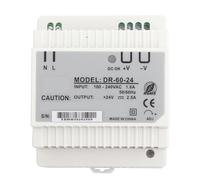 DR-60-24 Fuente de Alimentación Riel DIN, 24V 60W, PWM, AC/DC, Salida Única, para Control Industrial e Iluminación