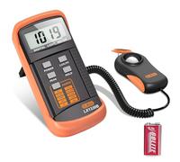 Dr.meter Luxómetro Portátil, Fotometro Medidor de luz Digital de mano Diseño de Tipo Rango 0-200,000 Lux Luxometro Fotometro de lux con alta Precisión Reacciones Rápidas y Datos Pantalla LCD
