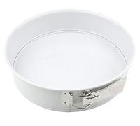 Dr. Oetker Molde redondo de chapa de acero, 26 cm de diámetro, antiadherente, color blanco