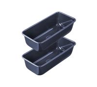 Dr Oetker 9924750 - Molde para tartas (25 cm, molde rectangular, molde para bollo, molde rectangular pastelería, molde de repostería, molde para pan, molde brioche, acero, azul, 25 x 11 x 7,5 cm)