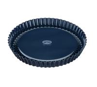 Dr. Oetker antiadh Molde repostería para Horno Redondo con Borde Rizado para Tarta, Pizza, con Base de Cuarzo esmaltado y Antiadherente, 28cm, 1ud. Back-Liebe, Azul Oscuro, 28x28x4cm (2370)