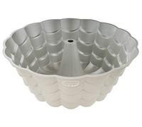 Dr. Oetker Back-Kunts Molde para Hornear Rosco Alto Floral, Aluminio con Revestimiento Antiadherente, Resistente hasta 230ºC, Color Crema Metalizado, Ø23x10cm, 1ud.