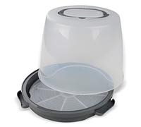 Dr. Oetker Caja de transporte para tartas extra alta, redonda, con estante, para tartas de 20 cm de altura