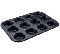 Dr. Oetker Classic - Molde para magdalenas (12 unidades, chapa de acero, sin PFAS, antiadherente, resistencia al calor hasta 230 °C, fabricado en Alemania)
