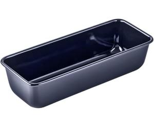 Dr. Oetker esmal Molde para Horno Rectangular plumcake Borde Liso para bizcocho, Pan, flan, Base Cuarzo esmaltado y Antiadherente de cuidada calidad, 30cm, 1ud. Back-Liebe, Azul Oscuro