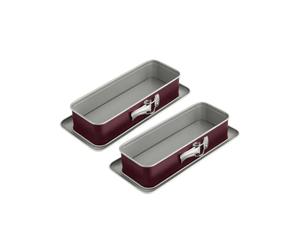 Dr Oetker Juego de 2 moldes para tartas con bisagras Back-Liebe Bicolor 30 cm