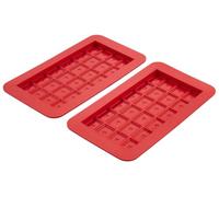 Dr. Oetker Molde de silicona para chocolate con diseño de dulces, Flexxibel Love, 2 unidades, resistente al calor, perfecto para tablas de chocolate y postres individuales