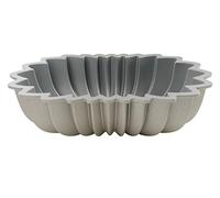 Dr. Oetker Molde para bizcocho o tarta de forma ovalada y rizado en aluminio con revestimiento antiadherente resistente hasta 230ºC, con cinco años de garant., 26x15cm, 1ud.