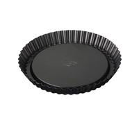 Dr. Oetker Molde para tartas con borde rizado, tartas de frutas en acero con revestimiento antiadherente especial para fácil desmoldado TRADITION, 22x22x3,5cm, negro, 1ud.