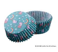 Dr. Oetker Moldes de papel Peppa Pig para hornear, 50 unidades, resistentes al calor, ideales para cupcakes, magdalenas y otras golosinas, perfectos para cumpleaños infantiles y fiestas, color