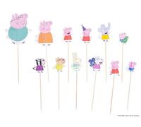 Dr. Oetker Peppa Pig - Juego de 24 palillos para fiestas de papel, perfectos para hornear con niños y fans de Peppa Pig, ideal para fiestas infantiles y celebraciones familiares