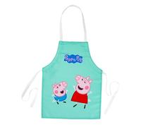 Dr. Oetker Peppa Pig Mini Delantal de Cocina "Peppa y George", Ajustable y Lavable, Delantal para Niños, Repostería Infantil, Utensilios de Cocina para Niños, Regalos para Niños, 1 ud.