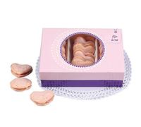 Dr.Oetker Present-Box (para macarrones y galletas) Set de 2 17x12x6 cm en rosa, Tela, Rosa/Violeta, 17 x 12 x 6 cm