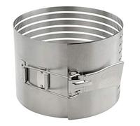 Dr. Oetker Soporte de corte de base para tartas de 18 a 20 cm de diámetro, ayudante de alta calidad para cortar fácilmente los suelos, bases uniformes para tartas gracias a los rieles guía, accesorios