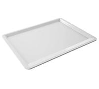 Dr. Oetker White Christmas Baking - Bandeja cuadrada para galletas con revestimiento antiadherente, chapa de acero, bandeja para horno versátil, color blanco