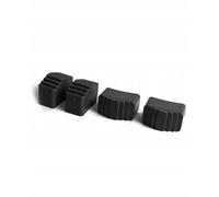 DRABEST - Pies Antideslizantes para Escaleras Domésticas de Doble Cara - 40x20x50mm - 4 piezas - Patas que Evitan el Deslizamiento - Protegen el Suelo Contra Arañazos - Negro