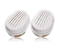 Dräger filtros de bayoneta A1B1E1K1 HG P3 R D | 2 Cartuchos de protección respiratoria química contra vapores | Para máscaras y respiradores X-plore