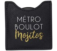 DRAEGER PARIS 1886 - Espejo Metro con pomo mojitos - Espejo Redondo de Bolsillo para Llevar a Cualquier Parte cumpleaños o Cualquier ocasión - Dimensiones: 8,5 x 8 cm