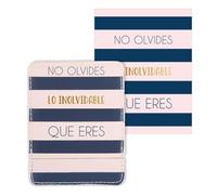 DRAEGER Paris 1886 - Espejo Rectangular NO Olvides 9x7 cm - Diseño Elegante con Mensaje Inspirador - Accesorio Original para Regalo o Uso Diario