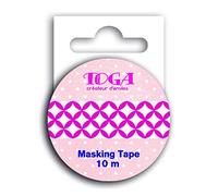 DRAEGER PARIS 1886 Toga mt33 Masking Tape Washi, Fucsia/Blanco, 5,5 x 7 x 1,5 cm