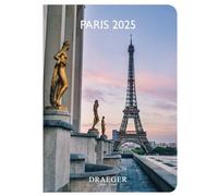 DRAEGER PARIS - Pocket Agenda 2025 - Paris - 11,5 x 16 cm - Grid from January to December 2025 - Hard cover with bookmark - Written in 7 languages - 1 week on 2 pages - FSC® certified paper